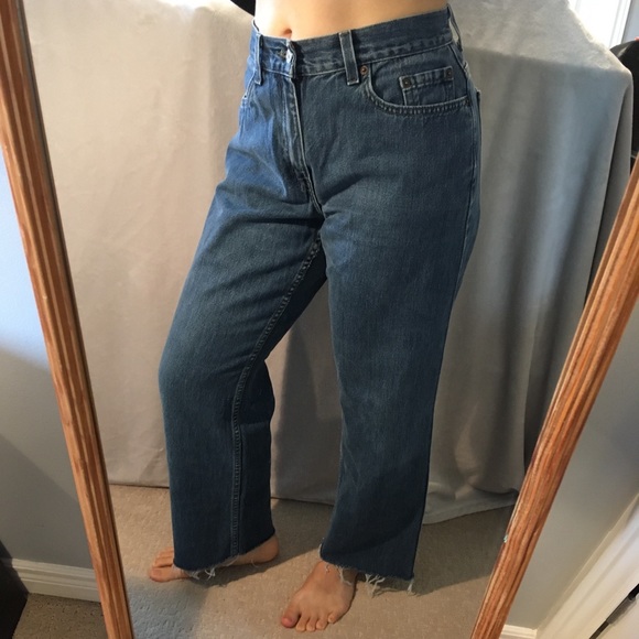 Levi’s Wide Leg Dark Blue Denim Jeans - Picture 7 of 14
